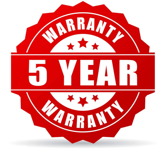 5 Year Warranty
